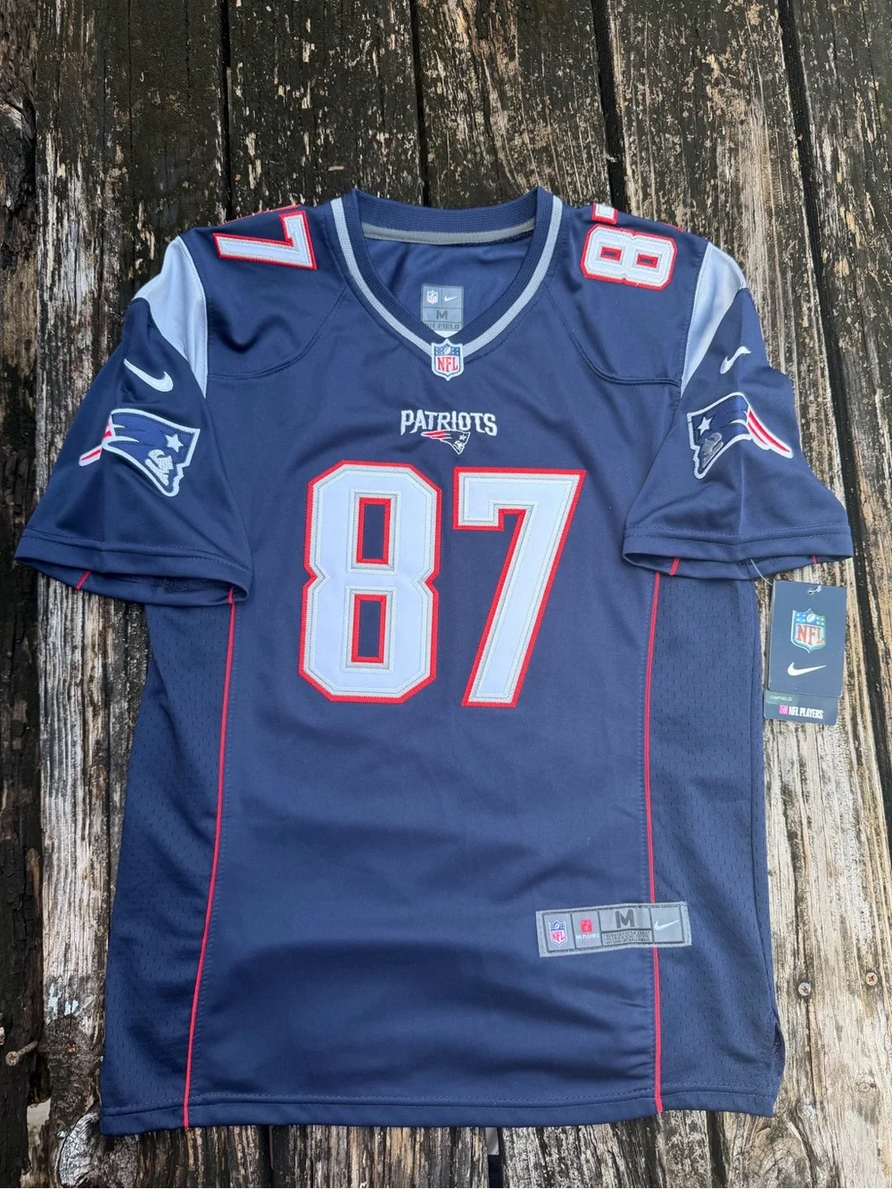 NWT Nike NFL New England Patriots Youth M (10-12) #87 Rob Gronkowski Jersey P6